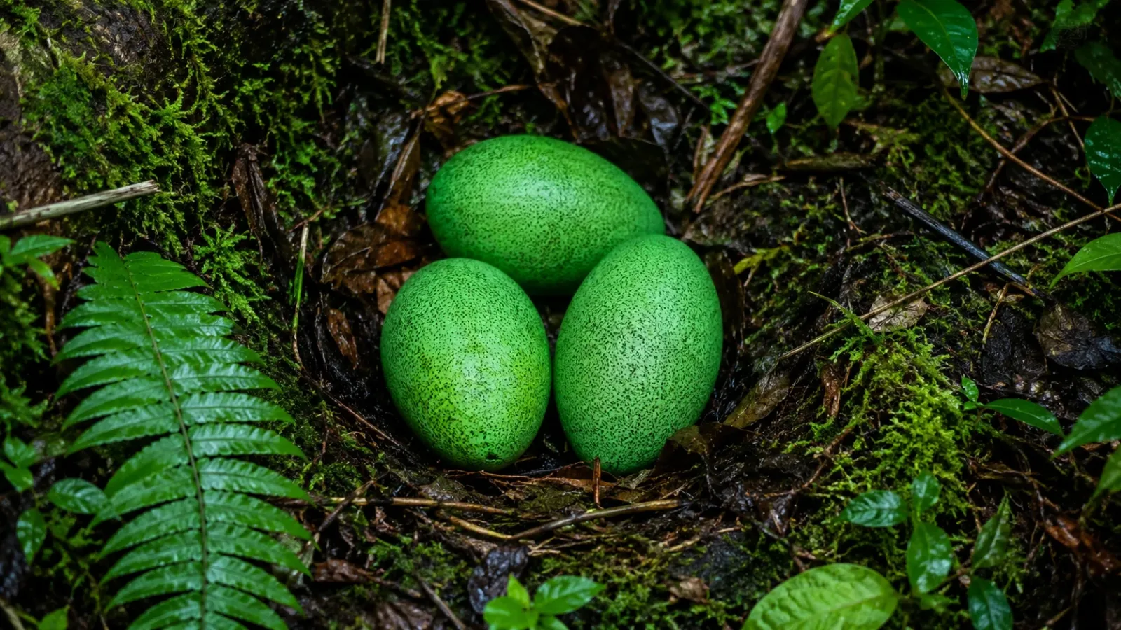 Brilliant Bright Green Eggs of Cassowary