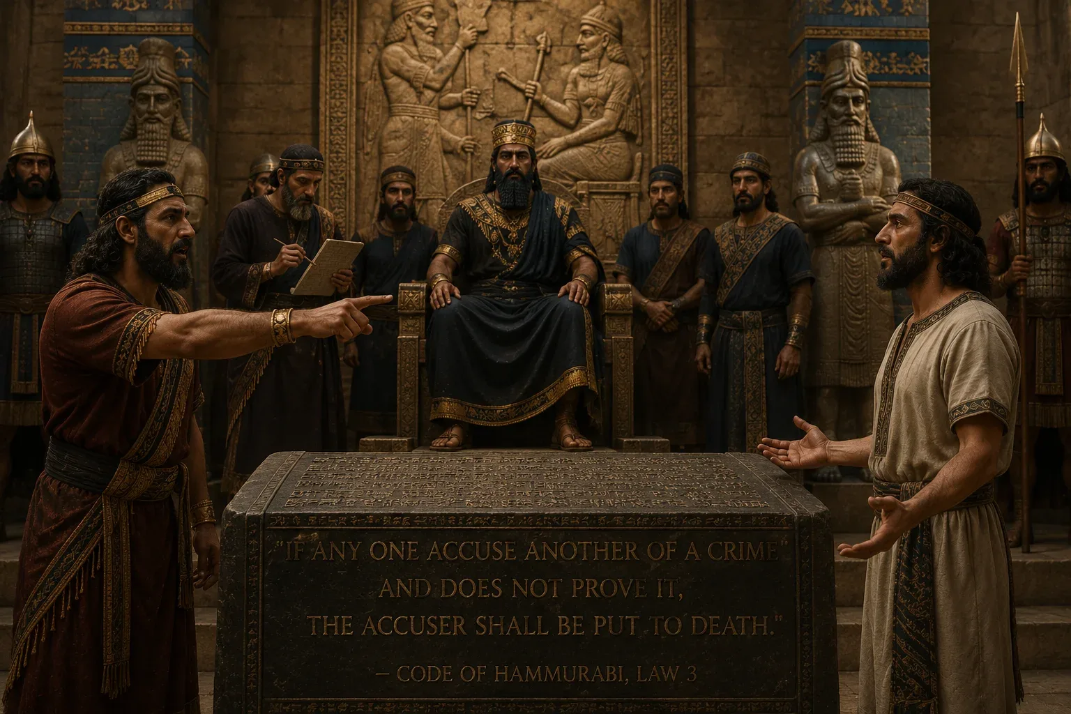 Hammurabi's Code introduced several incredibly advanced legal concepts, including the presumption of innocence. 