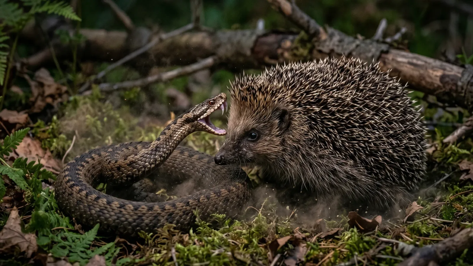 While they look entirely harmless, European hedgehogs are fierce hunters that will actively engage and consume venomous adders and vipers in the wild. They can survive these highly dangerous encounters because their muscular system contains a specialized protein called erinacin. This unique biological compound provides them with a massive natural resistance to hemorrhagic snake venom, allowing them to endure bites that would easily kill other animals of a similar size. They utilize their spiky armor to deflect the snake's fangs before delivering a fatal bite of their own.