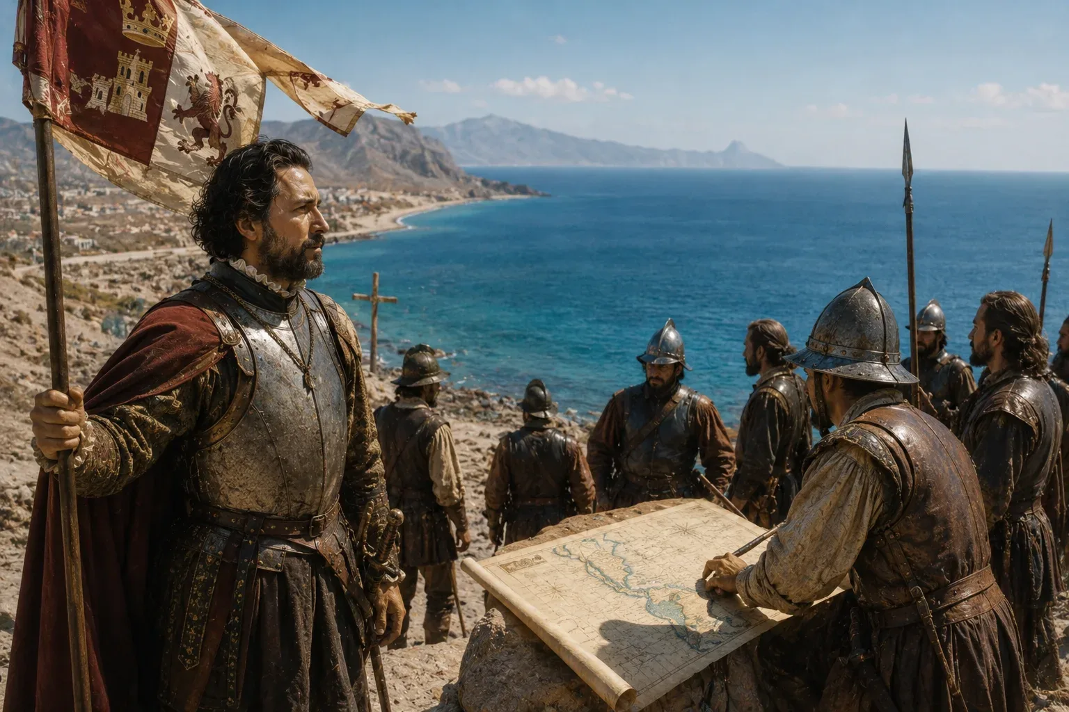 Hernán Cortés on the expedition