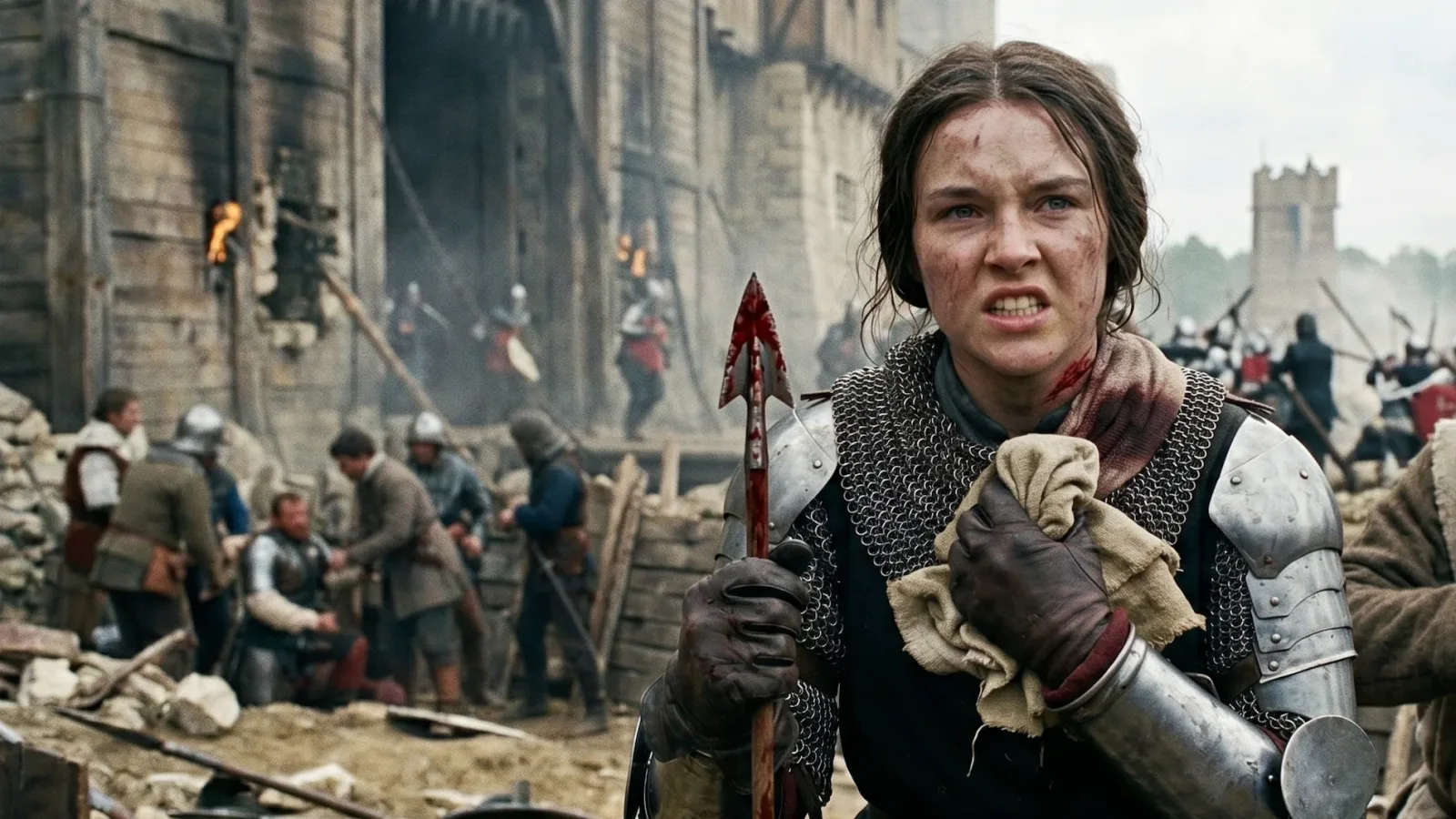 Joan of Arc During the crucial siege of Orleans