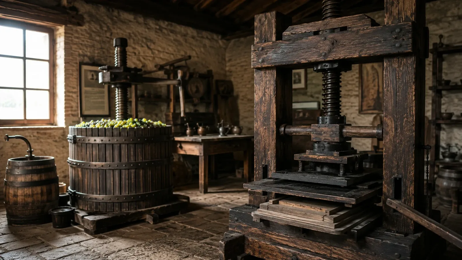 Gutenberg didn't build his press from scratch. He looked at the heavy, wooden screw presses used locally in the Rhine Valley for crushing grapes into wine and pressing olives into oil, and he adapted their mechanical design to press paper evenly against his metal type.