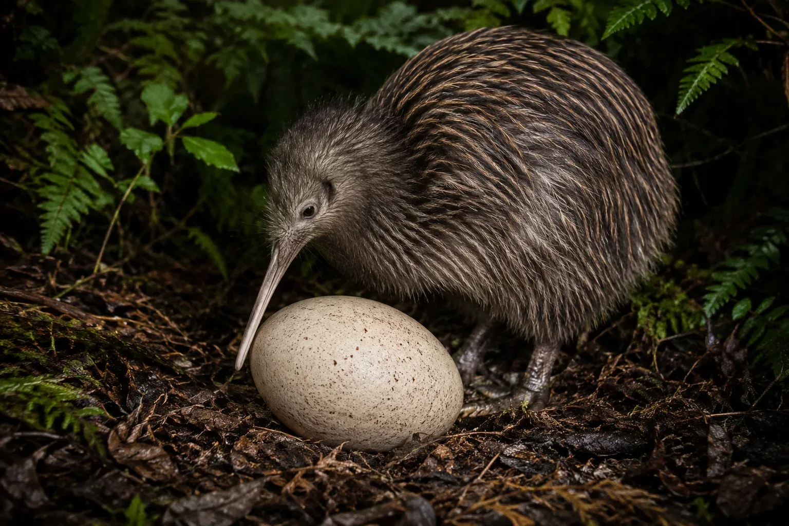 Kiwi Bird Lays an Absurdly Large Egg