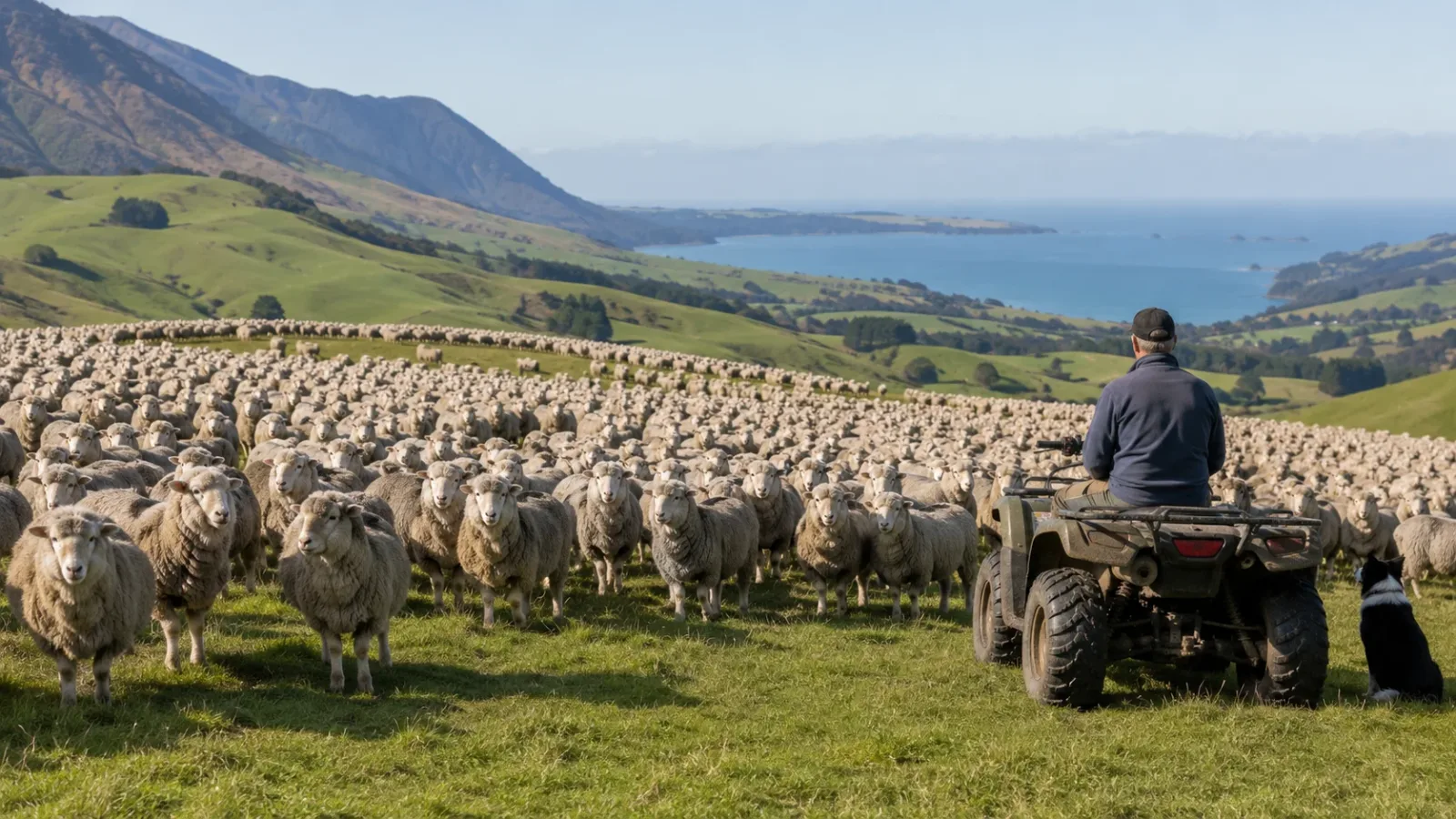 New Zealand is globally famous for its massive agricultural exports, particularly lamb and wool.