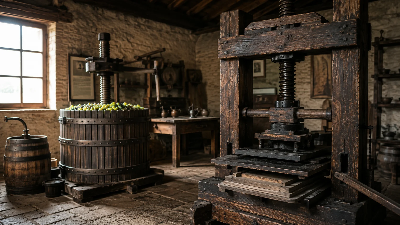 Gutenberg didn't build his press from scratch. He looked at the heavy, wooden screw presses used locally in the Rhine Valley for crushing grapes into wine and pressing olives into oil, and he adapted their mechanical design to press paper evenly against his metal type.