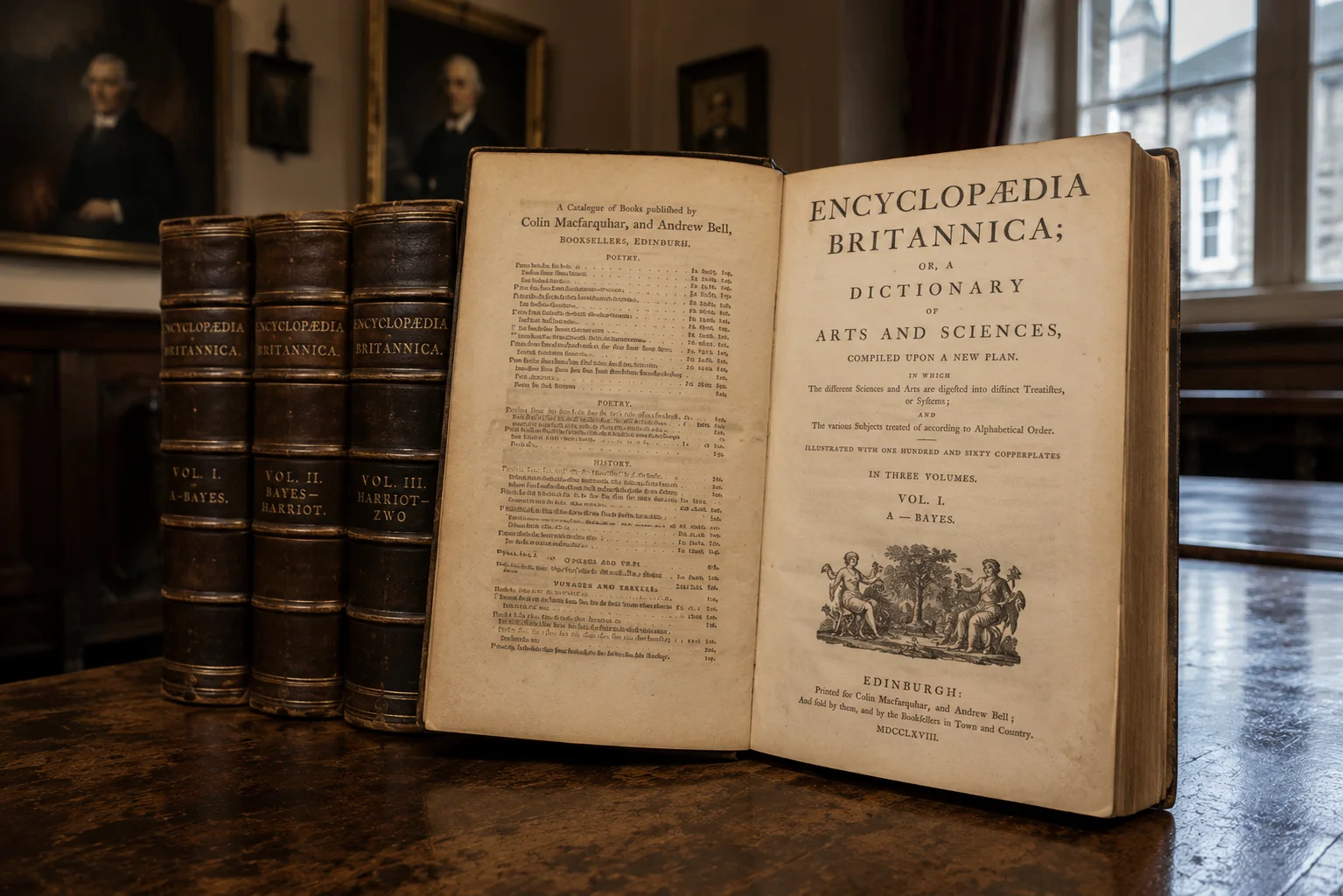 Edinburgh was a massive epicenter for the Scottish Enlightenment, producing brilliant philosophers, economists, and scientists. In 1768, as a direct product of this intellectual boom, Colin Macfarquhar and Andrew Bell published the very first edition of the Encyclopaedia Britannica in Edinburgh.